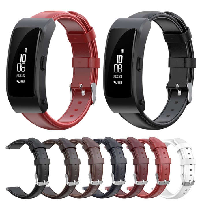 For Huawei B5 Oil wax Leather Watch Band(Coffee)