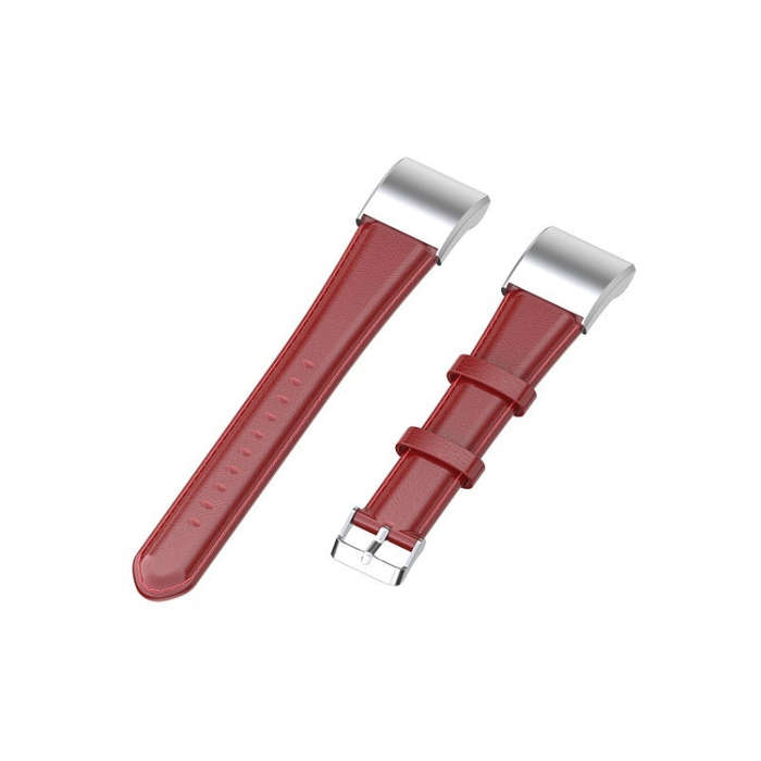 For Huawei Band 3 & 4 Pro Oil wax Leather Watch Band(Big Red)