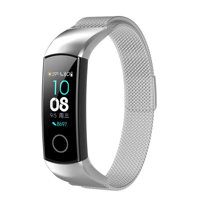 For Huawei Honor 4 & 5 Milanese Watch Band(Silver)