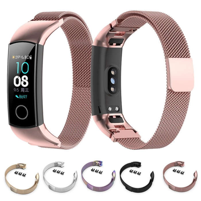 For Huawei Honor 4 & 5 Milanese Watch Band(Silver)