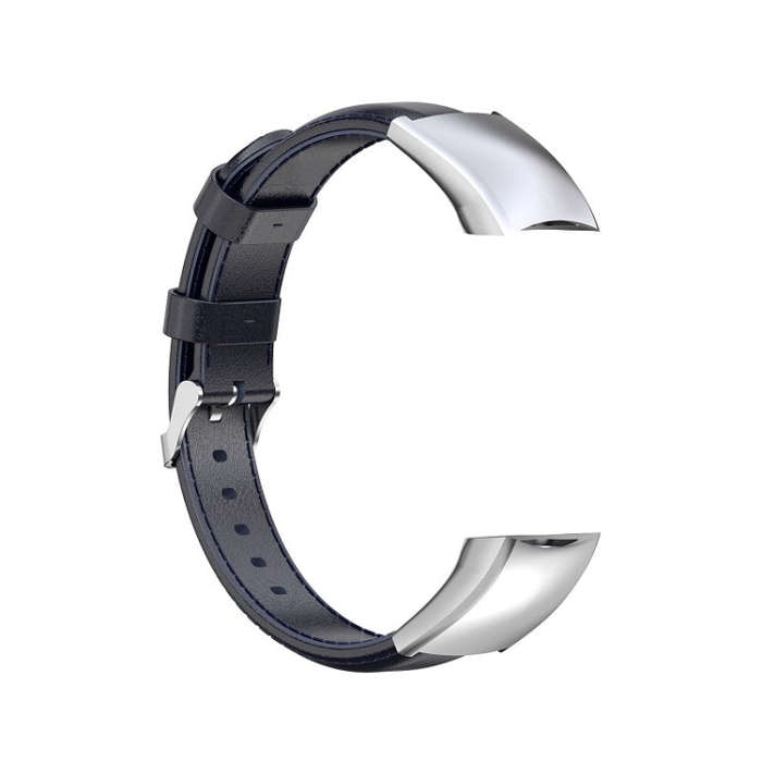 For Huawei Honor 4 & 5 Oil Wax Leather Watch Band(Navy Blue)
