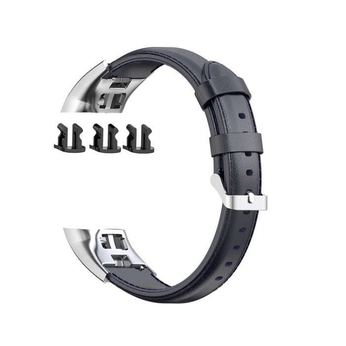 For Huawei Honor 4 & 5 Oil Wax Leather Watch Band(Navy Blue)