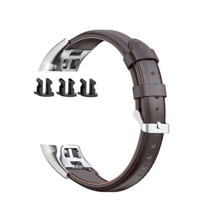 For Huawei Honor 4 & 5 Oil Wax Leather Watch Band(Coffee)