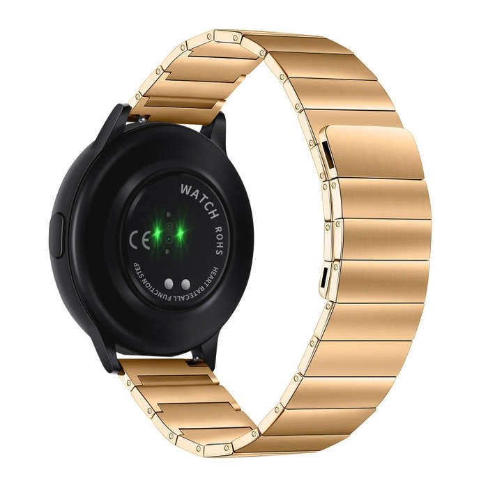 20mm Universal Magnetic Attraction Steel Watch Band(Gold)