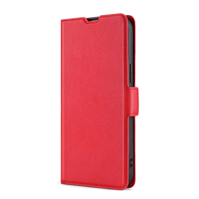 For TCL 30 V 5G T781S Ultra-thin Voltage Side Buckle PU + TPU Leather Phone Case(Red)