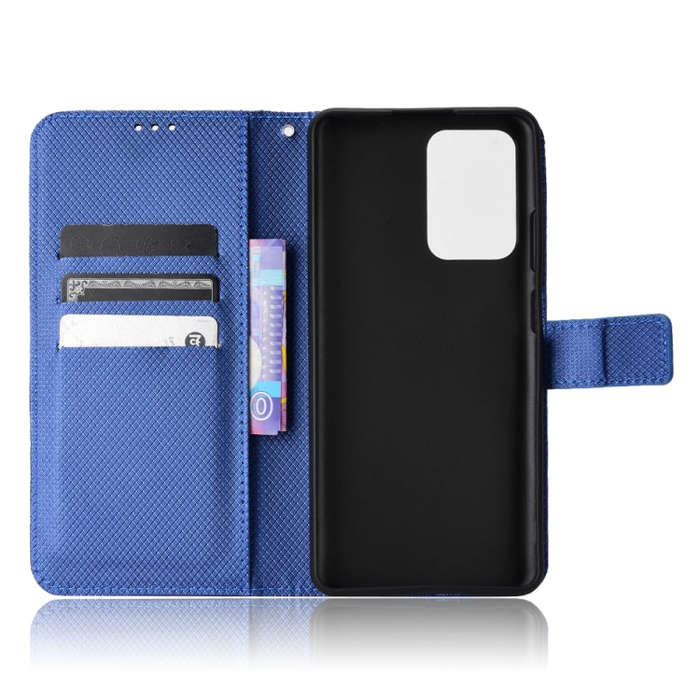For ZTE Blade V40 Pro Diamond Texture Leather Phone Case(Blue)