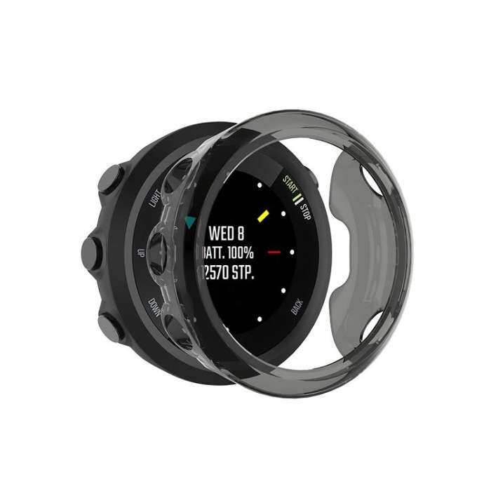 For Garmin Forerunner 45S TPU Protective Shell(Transparent Black)