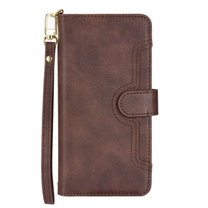 For TCL 20S / 20 5G / 20L Litchi Texture Zipper Leather Phone Case(Brown)