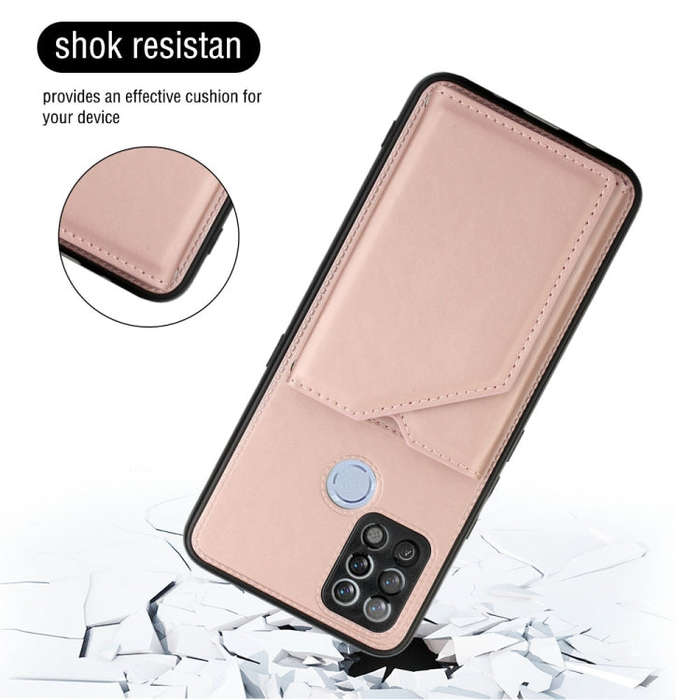 For Tecno Pova Skin Feel PU + TPU + PC Phone Case(Rose Gold)