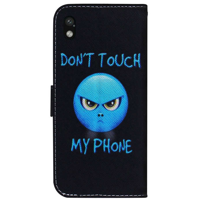 For Sony Xperia Ace III Coloured Drawing Leather Phone Case(Anger)