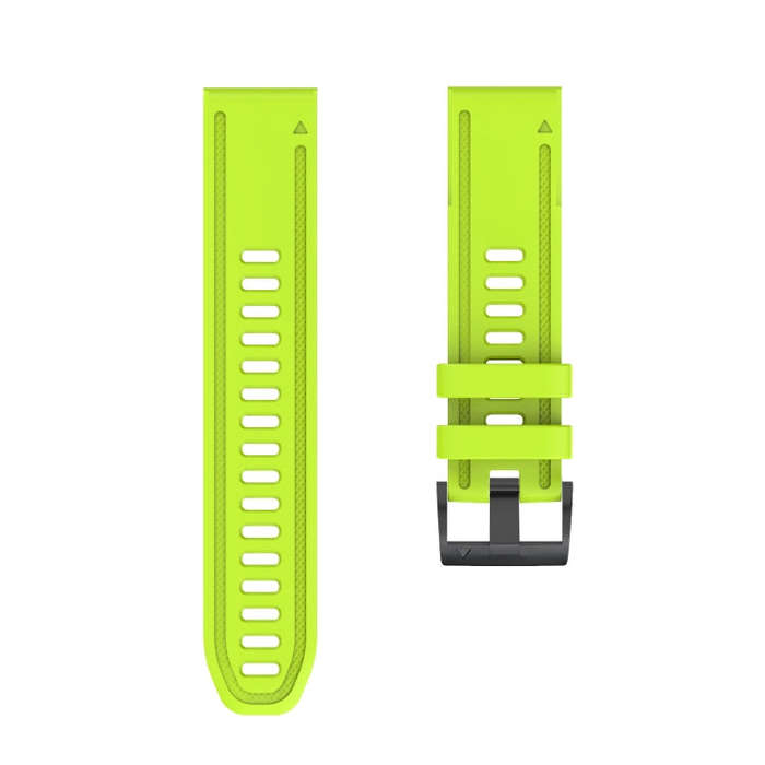 For Garmin Fenix 6S / Fenix 7S Quick Release Silicone Watch Band(Green)