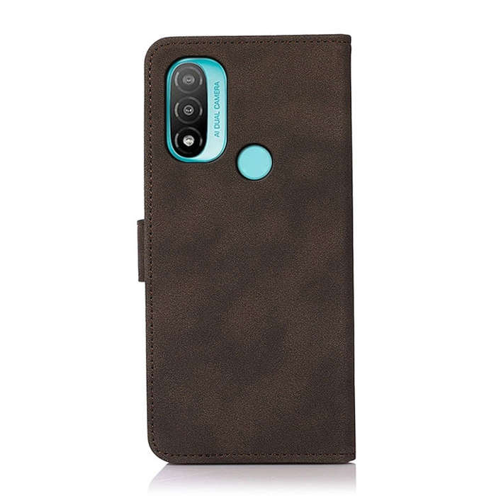 For Motorola Moto E20 / E40 KHAZNEH Matte Texture Leather Phone Case(Brown)