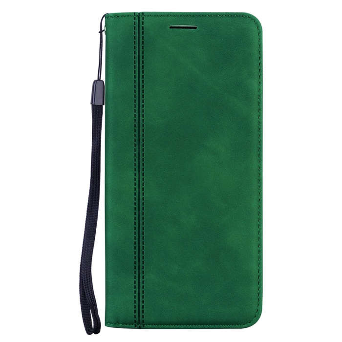 For Honor X8 / X30i Frosted Business Magnetic Flip Leather Phone Case(Green)