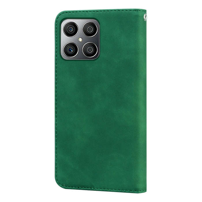 For Honor X8 / X30i Frosted Business Magnetic Flip Leather Phone Case(Green)