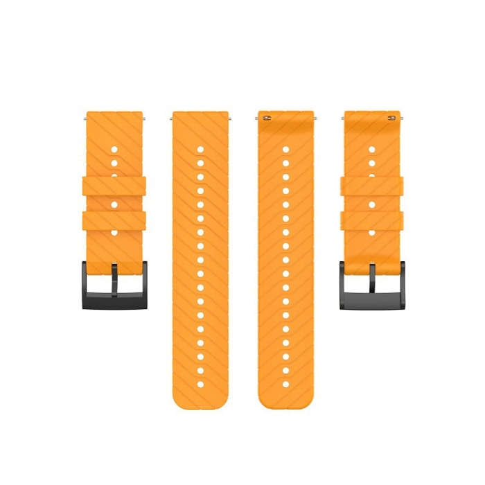 For Suunto 7 Lightning Silicone Watch Band(Amber Yellow)