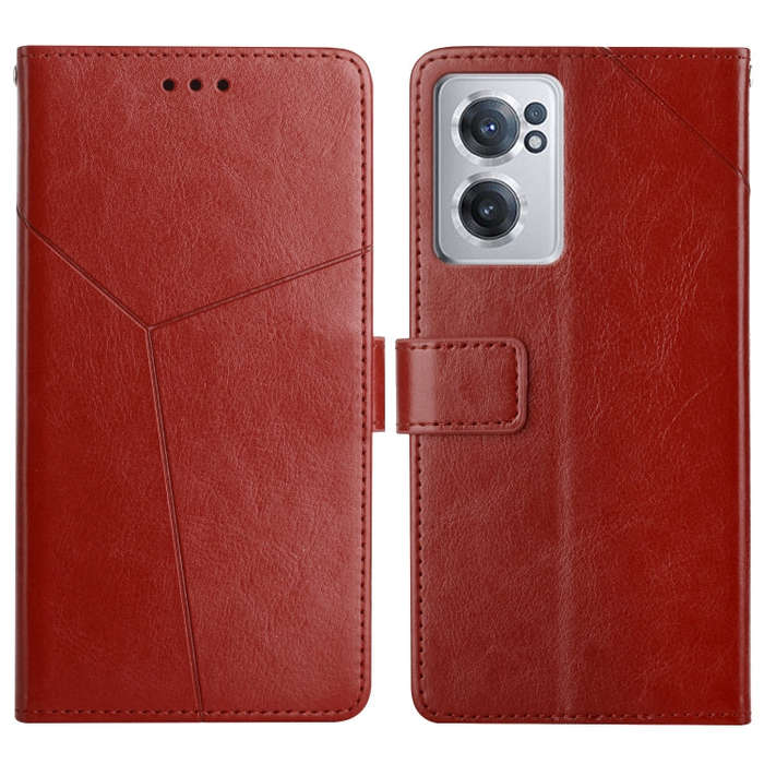 For OnePlus Nord CE 2 5G Y Stitching Horizontal Flip Leather Phone Case(Brown)
