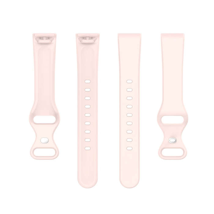 For Amazon Halo View Silicone Butterfly Buckle Watch Band, Size:S(Sand Pink)