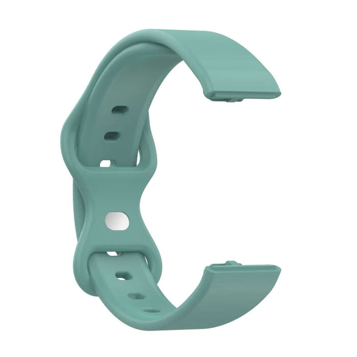 For Amazon Halo View Silicone Butterfly Buckle Watch Band, Size:L(Pine Needle Green)