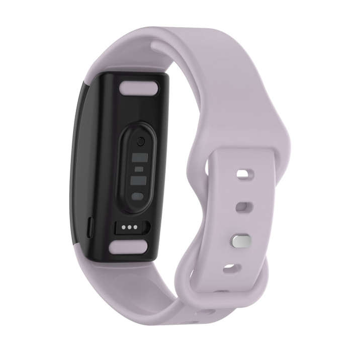 For Amazon Halo View Silicone Butterfly Buckle Watch Band, Size:L(Lavender)