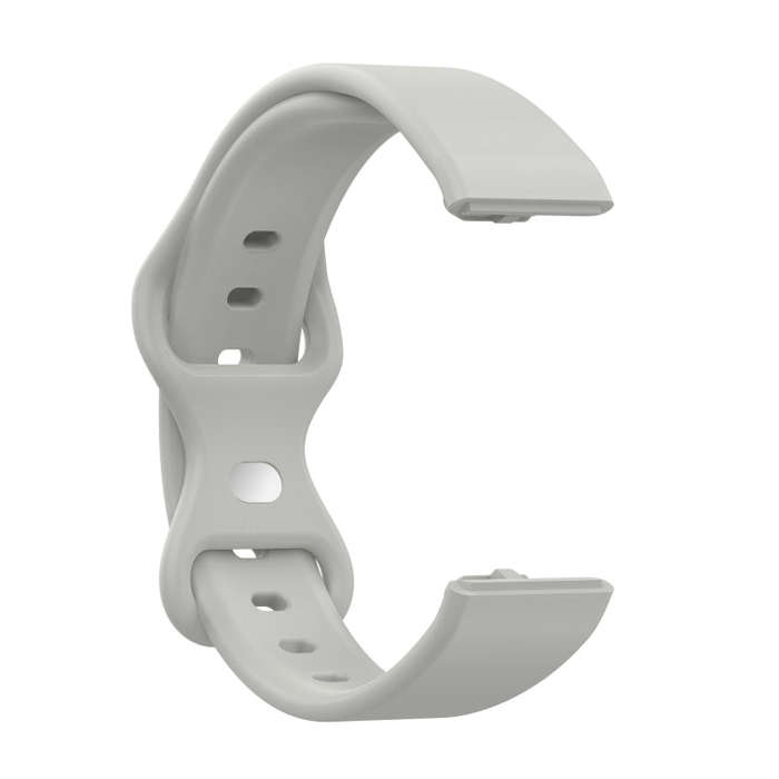 For Amazon Halo View Silicone Butterfly Buckle Watch Band, Size:L(Rock Grey)