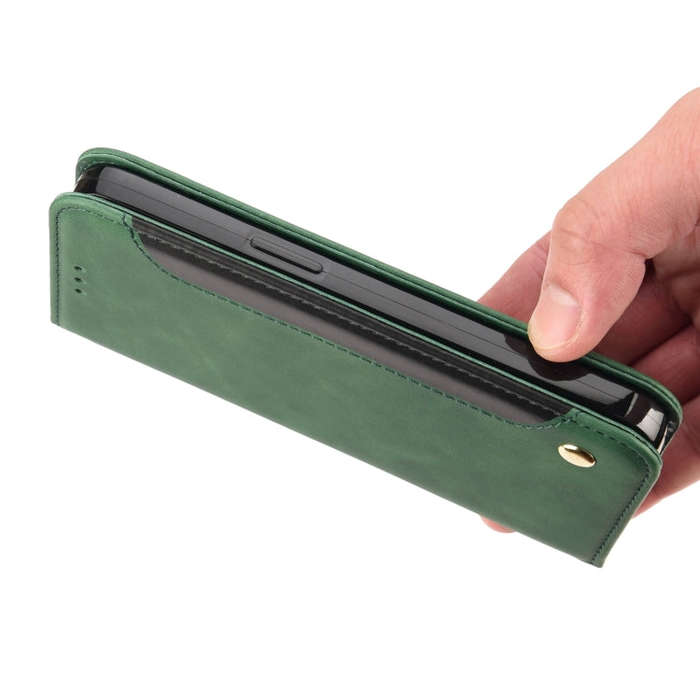For Motorola Moto G52 Skin Feel Splicing Leather Phone Case(Green)