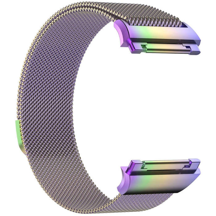 For FITBIT Ionic Milanese Watch Band, Large Size : 24X2.2cm(Colorful)