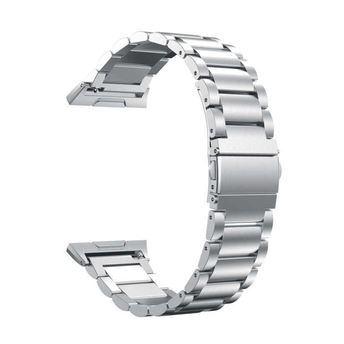 For FITBIT Ionic Stainless Steel Watch Band(Silver)