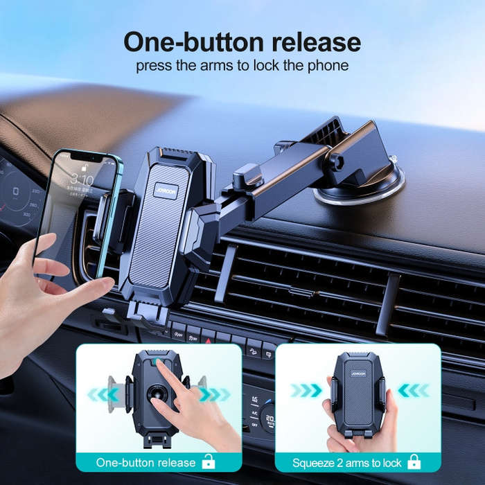 JOYROOM JR-ZS285 Mechanical Car Dashboard Phone Holder(Black)