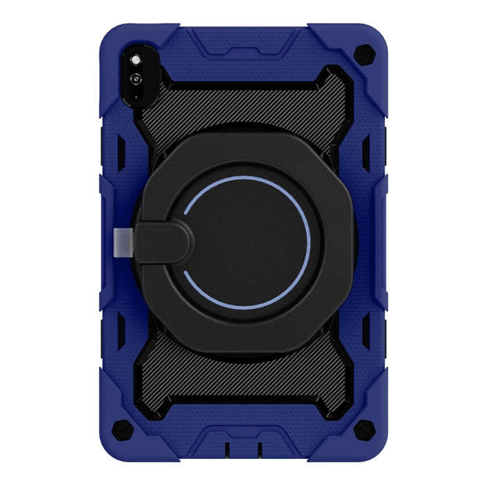 For Huawei MatePad 10.4 Armor Contrast Color Silicone + PC Tablet Case(Navy Blue)