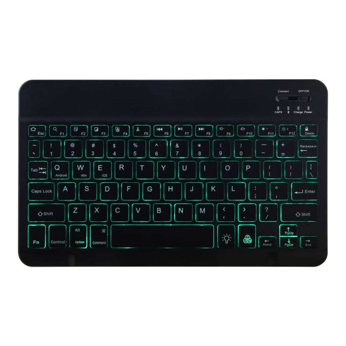 For Lenovo Tab M10 HD Gen 2 Backlight Bluetooth Keyboard Leather Tablet Case(Black)