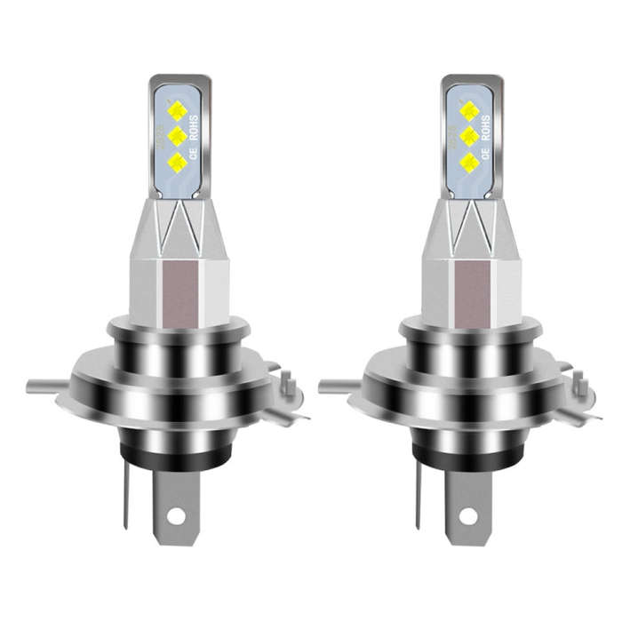 1 Pair H4 DC 12V-24V 12W 1800LM Car LED Fog Light(Yellow Light)