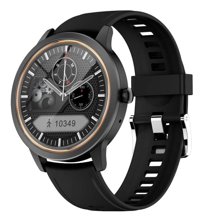 A60 1.32 inch IPS HD Screen Smart Watch, Support Bluetooth Calling/Blood Pressure Monitoring(Black)
