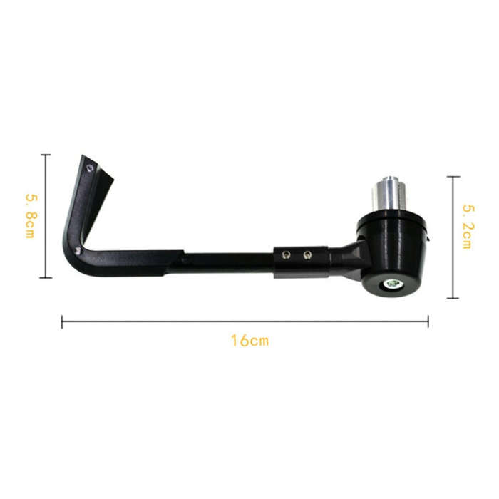 2 PCS Universal 22mm Shockproof Protection Rod CNC Horn Shape Handbrake Motorcycle Modification A...