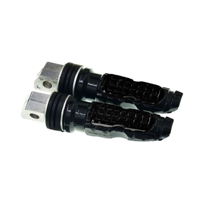 Universal Motor Bike Footpegs Foot Rests Rear Pedals Set Motorcycle Modification Accessories(Black)