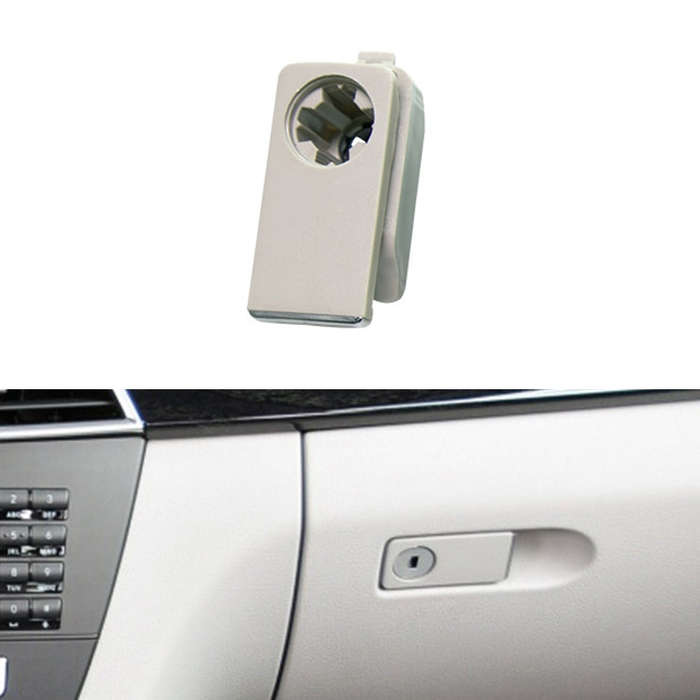 Car Glove Box Handle Switch for Mercedes-Benz W212 2008-2014, Left Driving(Grey White)