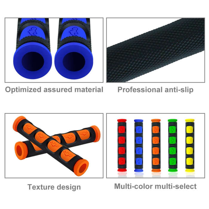 2 PCS Motorcycle Modification Accessories PVC Horn ShapeHand Grip Cover Handlebar Set(Yellow)