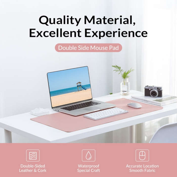 ORICO Double Sided Mouse Pad, Size: 300x600mm, Color:Cork + Grey PU