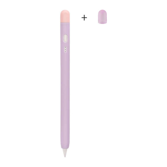 Contrasting Color Series Silicone Protective Pen Case For Yibosi 6(Purple)