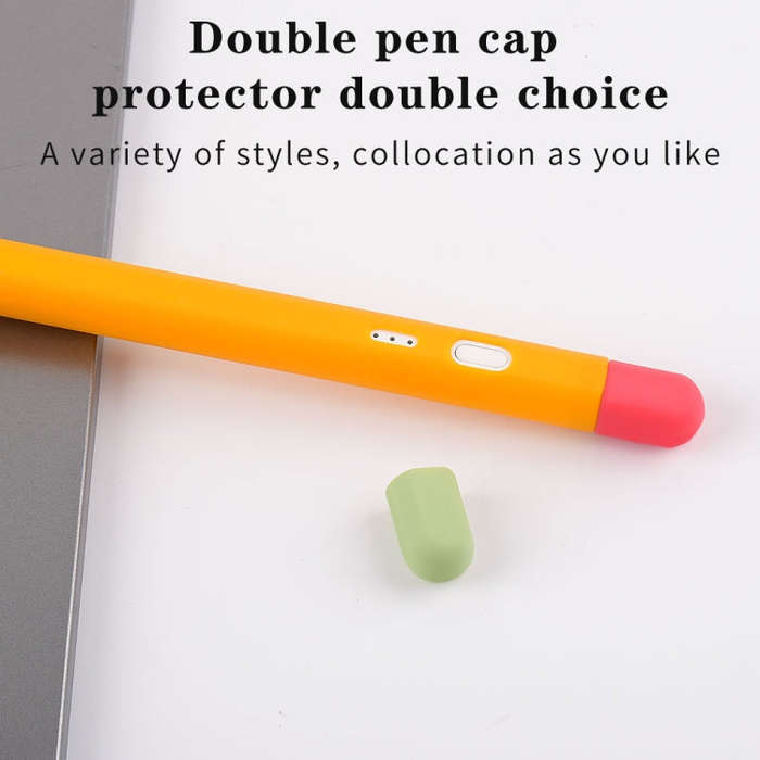 Contrasting Color Series Silicone Protective Pen Case For Yibosi 6(Matcha Green)