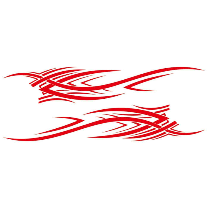 2 PCS/Set D-503 Totem Pattern Car Modified Decorative Sticker(Red)