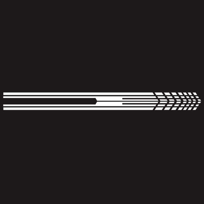 D-730 Stripe Pattern Car Modified Decorative Sticker(White)