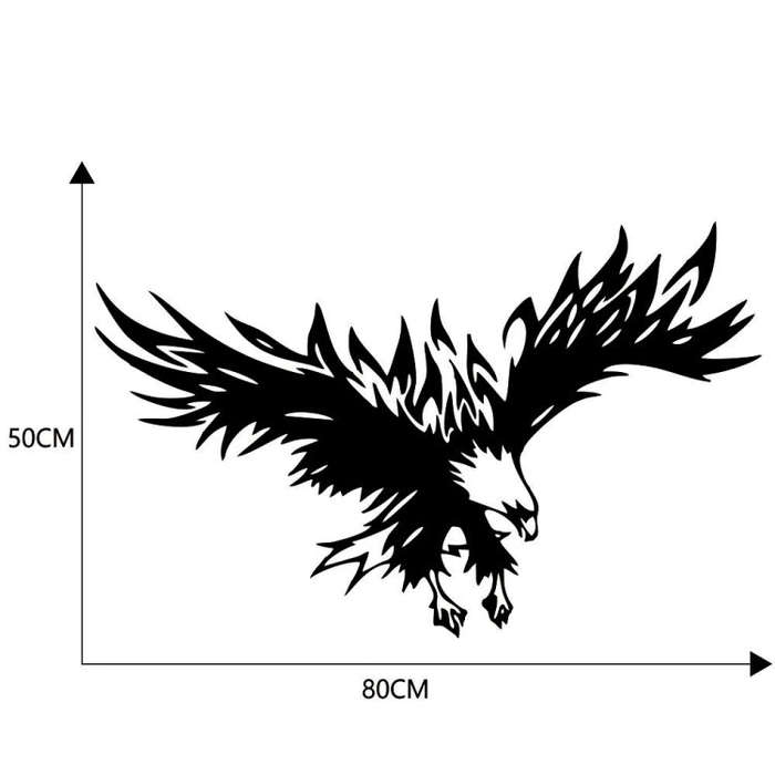 D-733 Eagle Pattern Car Modified Hood Decorative Sticker(Black)