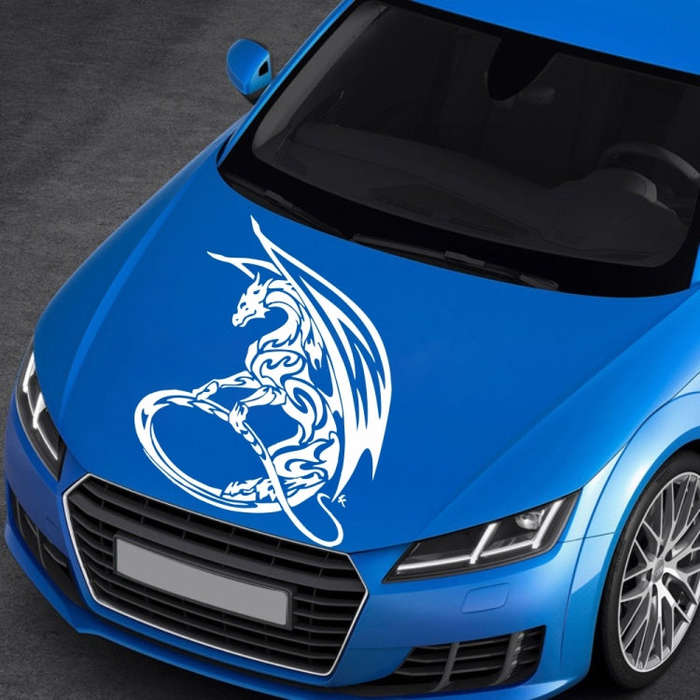 D-931 Pterosaur Pattern Car Modified Decorative Sticker(White)