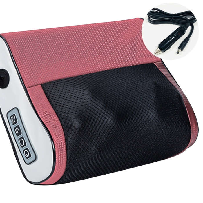 Multifunctional Hot Compress Neck Massager Car Cervical Spine Massage Pillow(Red Upgrade)