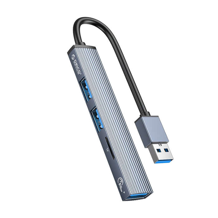 ORICO AH-A12F USB 3.0x1 + USB 2.0x2 + TF Card to USB 3.0 HUB Adapter(Space Gray)