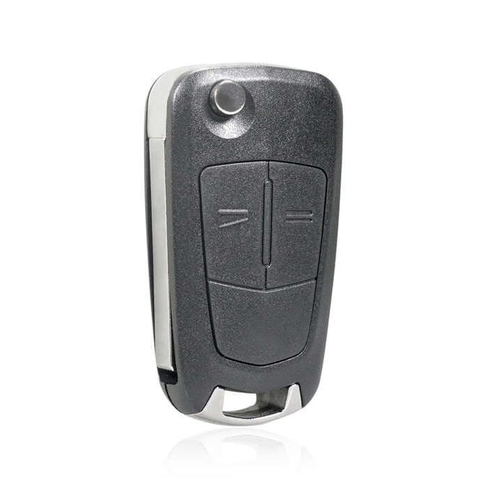 For Opel Car Foldable Blade Key Case with Screw Hole, Style:3-button HU43 Milling Embryo