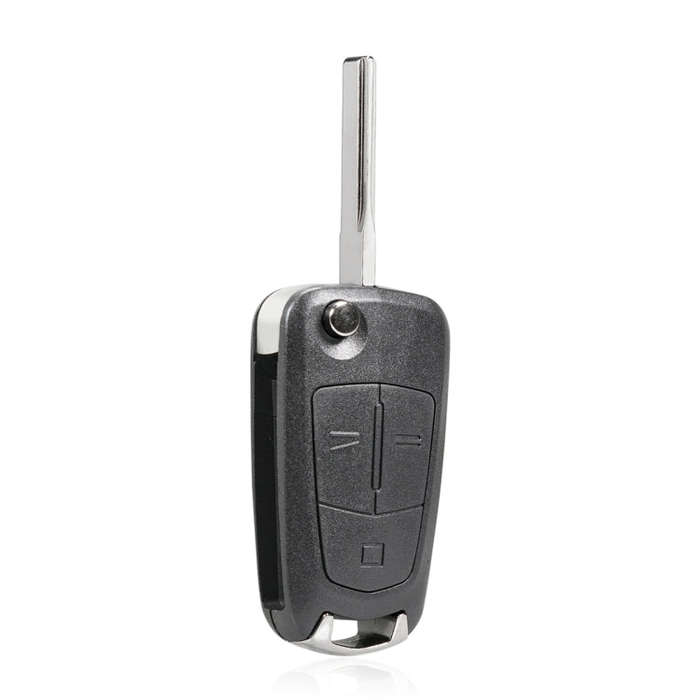 For Opel Car Foldable Blade Key Case with Screw Hole, Style:3-button HU43 Milling Embryo