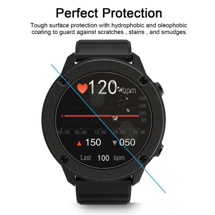 50 PCS 0.26mm 2.5D 9H Tempered Glass Film Watch Screen Protector For Blackview X5