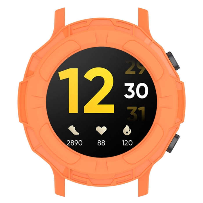 For Realme watch S RMA207 Armor Hollow TPU Watch Case(Orange)