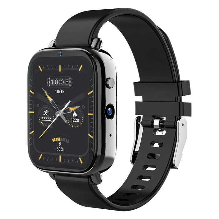 1.75 inch Screen 4G LTE Smart Watch Android 9.1OS 2GB+16GB(Black)